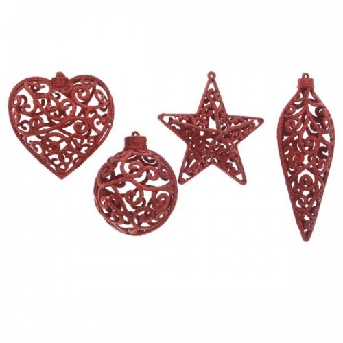 1/U ORNAMENTO ROJO LABRADO SURTIDO