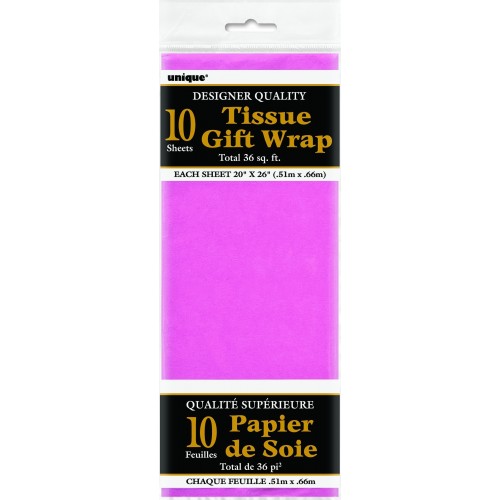   $E PAQ.10U HOJAS PAPEL ROSA FUCSIA