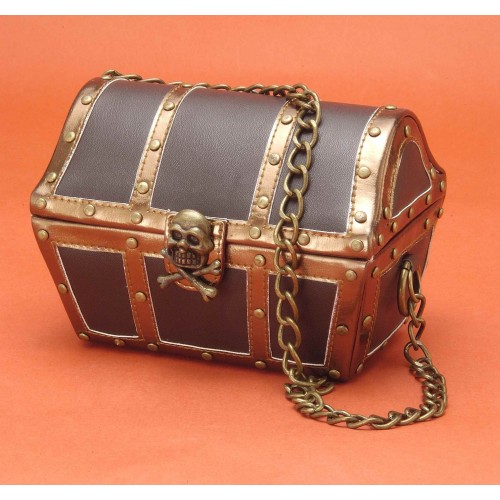 BOLSO COFRE PIR MAR/ORO 15CM