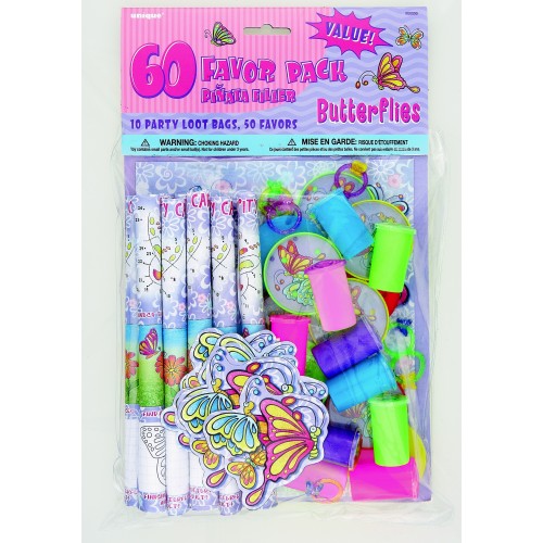 PAQ.60/U JUGUETES MARIPOSA SURTIDO