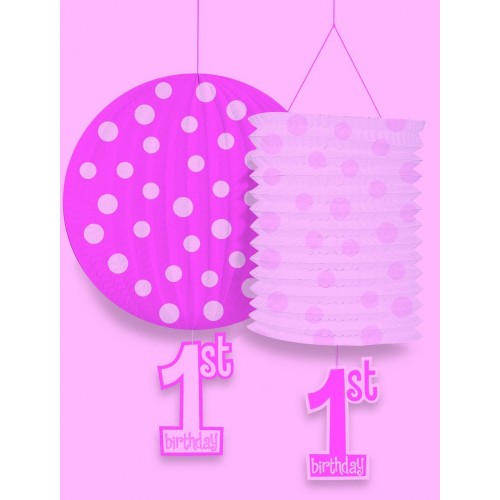 PAQ.2/U FAROL 1CUMPLEAÑOS ROSA