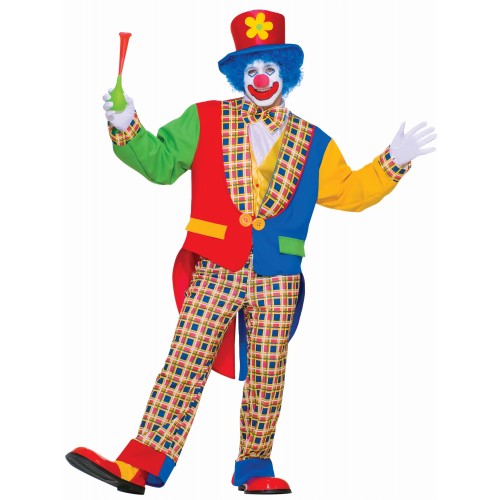 DISFRAZ T-UNICA PAYASO CUADRO MULTICOL
