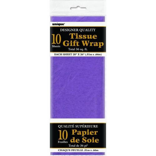   10 HOJAS PAPEL SEDA VIOLETA