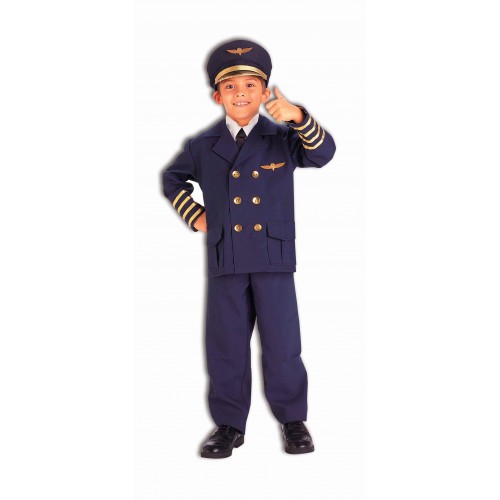 DISFRAZ 8A10 AÑOS PILOTO AZUL