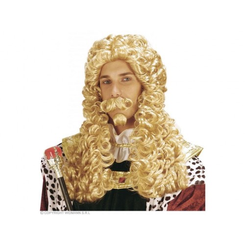 PELUCA BIGOTE PERILLA RUBIA MOSQUETERO