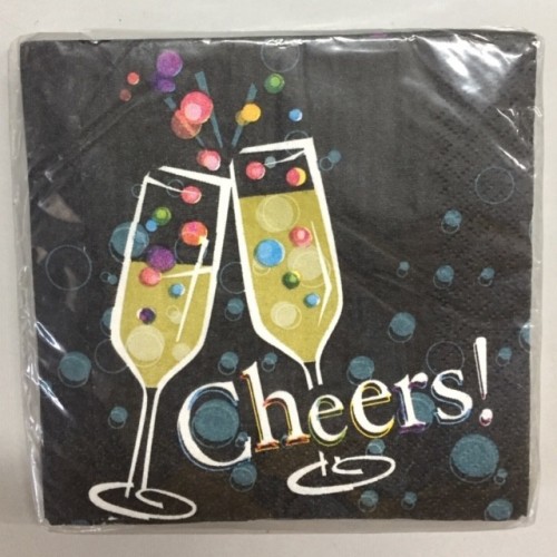 $ 16 SERVILLETAS NEW YEAR CHAMPA 25