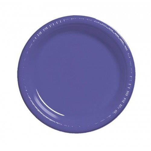 $    20 PLATOS PLAS VIOLETA 25,4CM