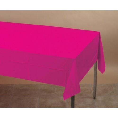 MANTEL PLASTICO FUCSIA 137X274CMS