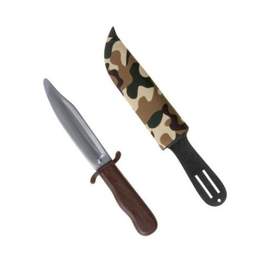 PUÑAL 28CM C/FUNDA MILITAR