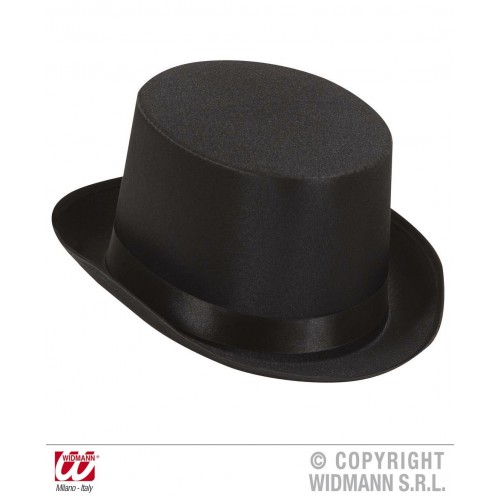   SOMBRERO ADULTO COPA SATEN NEGRO