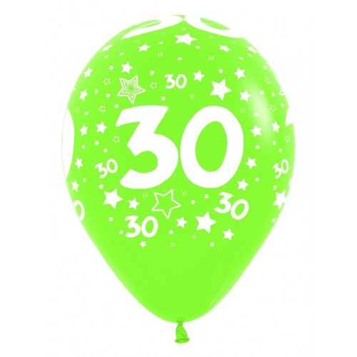   12 GLOBOS R12" LATEX N30 COL SURT