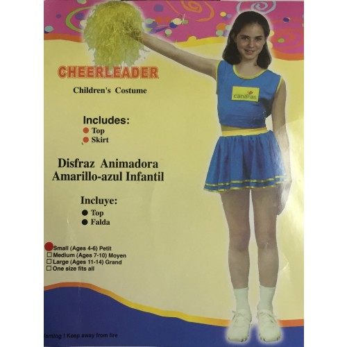 DISFRAZ T-S ANIMADORA AZUL/AMARILLO