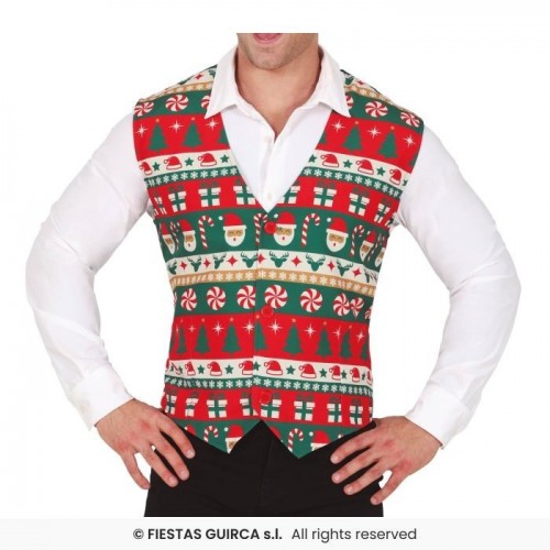 CHALECO ADULTO T-UNICA CANDY CANE