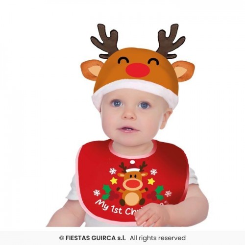 SET INFANTIL GORRO BABERO RENO