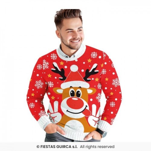 JERSEY ROJO T-L NAVIDAD RENO
