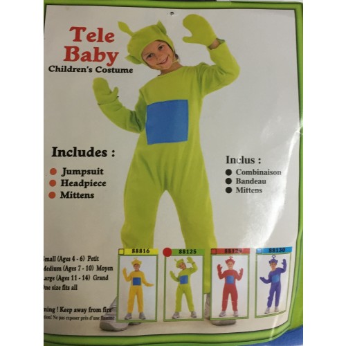 DISFRAZ TELE BABY AMARILLO T-M