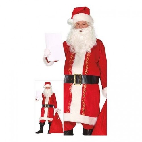 DISFRAZ T-XL PAPA NOEL DETALLES ORO