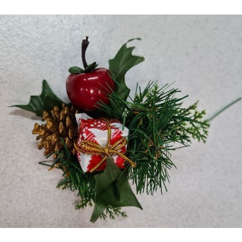 PICK PIÑA ORO MANZANA CAJA REGALO ROJO