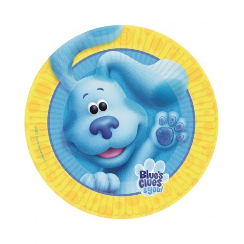   8 PLATOS CARTON BLUES CLUES 23CM