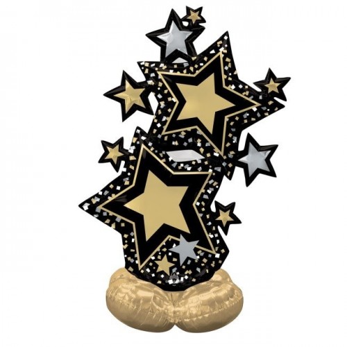 GLOBO 59" FOIL ARILOONZ ESTRELLAS ORO