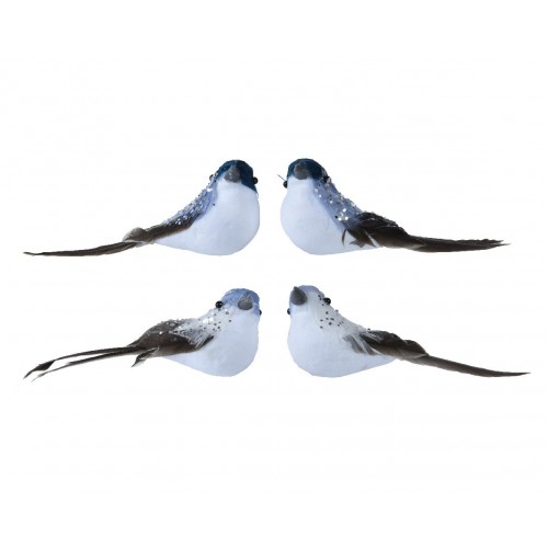 2 PAJAROS TRABA NIEVE COL.SURT 10CM
