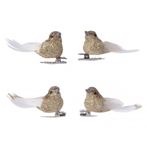 4 PAJAROS TRABA GLITTER ORO 2,5CM