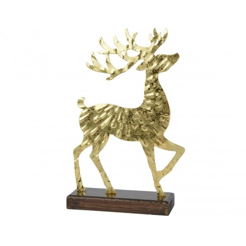 RENO METAL ORO BASE MADERA 31CM
