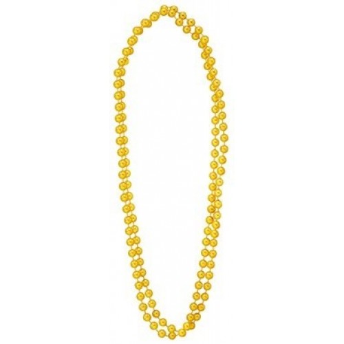   JUEGO 2 COLLARES CUENTAS ORO 40CM