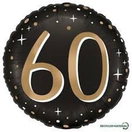 GLOBO 18" FOIL NEGRO N50 CUMPLEAÑOS