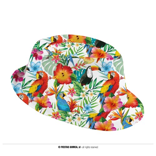 SOMBRERO FEDORA ADULTO TROPICAL
