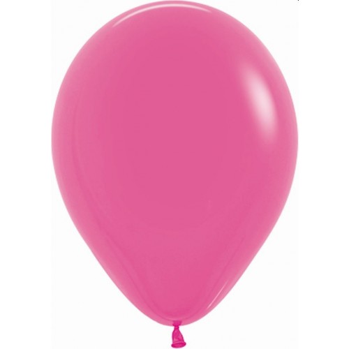   100 GLOBOS R5" LATEX SOLIDO FUCSIA