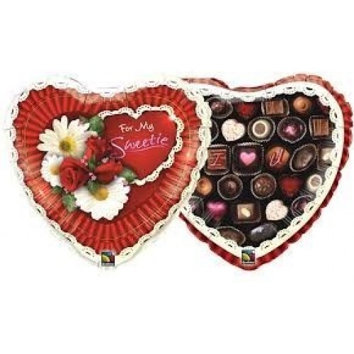 $D GLOBO 18" FOIL CORAZON SAN VALENTIN