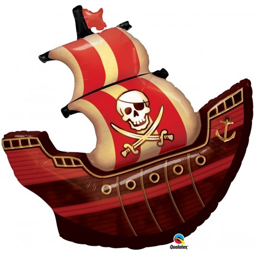 GLOBO 40" FOIL FORMA BARCO PIRATA