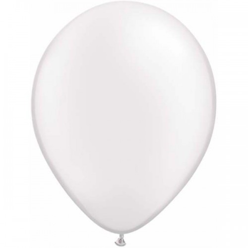   100 GLOBOS 5" LATEX PERLADO BLANCO