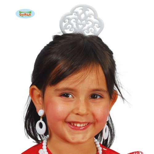 $D PEINETA INF PEQUEÑA SEVILLANA BLANCA