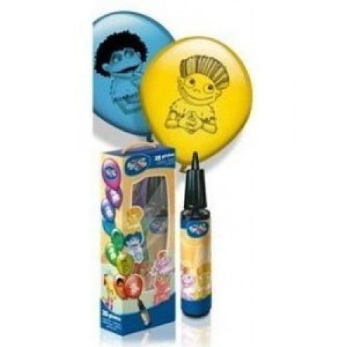 $D  CAJA 25/U GLOBOS INFLADOR LUNNIS