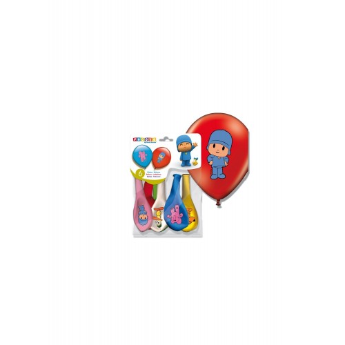 $D  CAJA 25/U GLOBOS INFLADO POCOYO