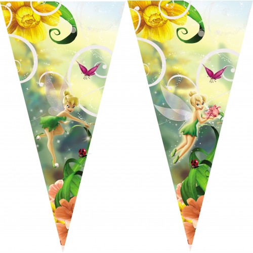$D BOLSA CONO METALIZADA FAIRIE 20X40CM