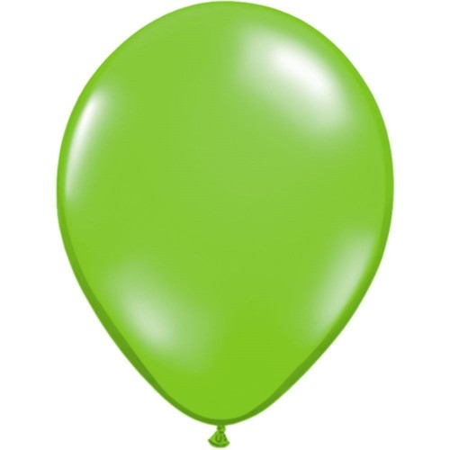 $D 100 GLOBOS 5" LATEX  VERDE LIMA TRANS