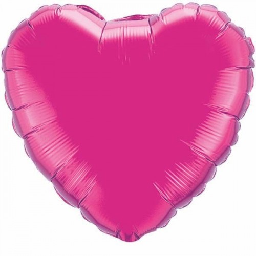  GLOBO 36" FOIL FORMA CORAZO FUCSIA