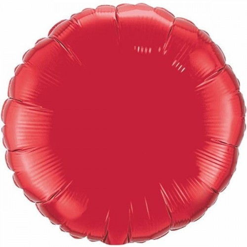    GLOBO 36" FOIL REDONDO ROJO RUBI
