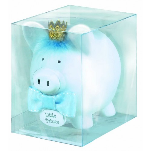 HUCHA CERDITO PRINCIPE PAJARITA AZUL