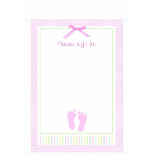 CARTEL PERSONALIZABLE PIES ROSA 48X68CM