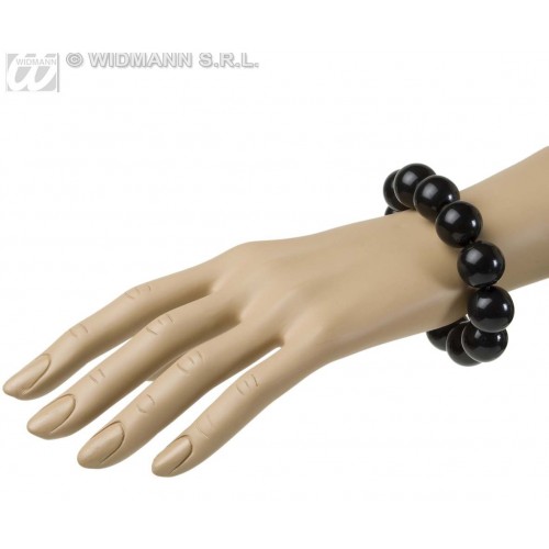 PULSERA BOLA NEGRA AÑOS 70