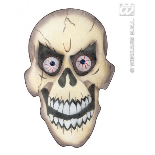 SILUETA CALAVERA ALGODON OJO AZUL 55CM
