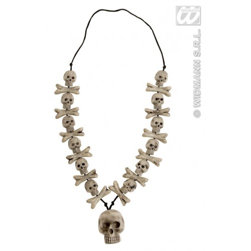 COLLAR CALAVERA C/HUESOS CRUZADOS