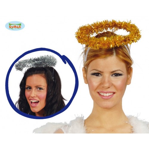 $D  DIADEMA ARO ANGEL ESPUMILLONPLATA/O