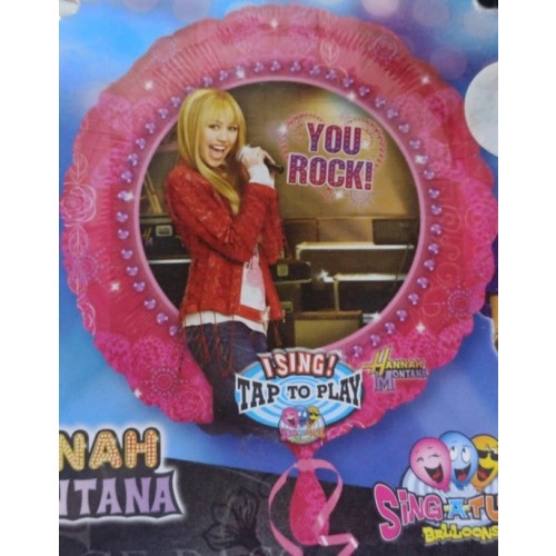 GLOBO REDONDO HANNAH MONTANA C/MUSICA