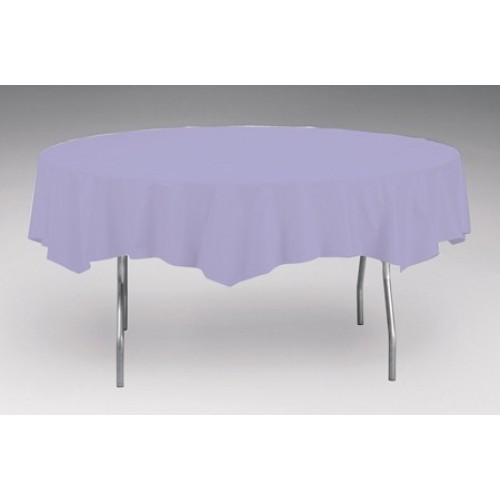   MANTEL PLAST REDONDO LAVANDA 208CM