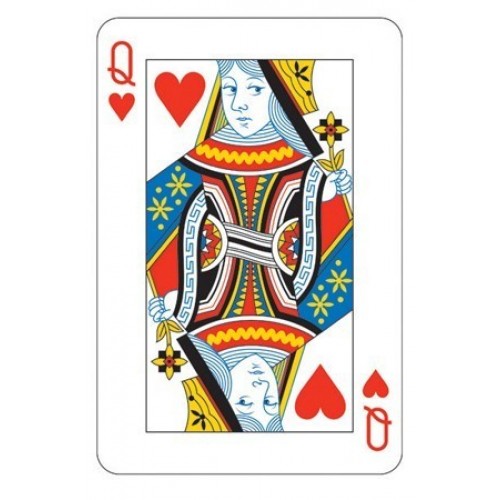 COLGANTE SILUETA CARTA AS REINA CORAZON